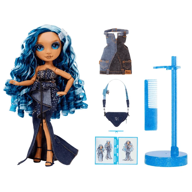 Rainbow High Fantastic Fashion Doll Skyler - Azul