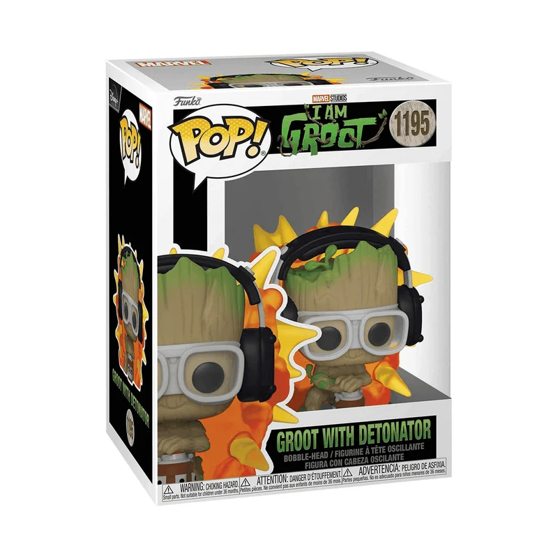 Funko Pop Marvel Groot con detonador