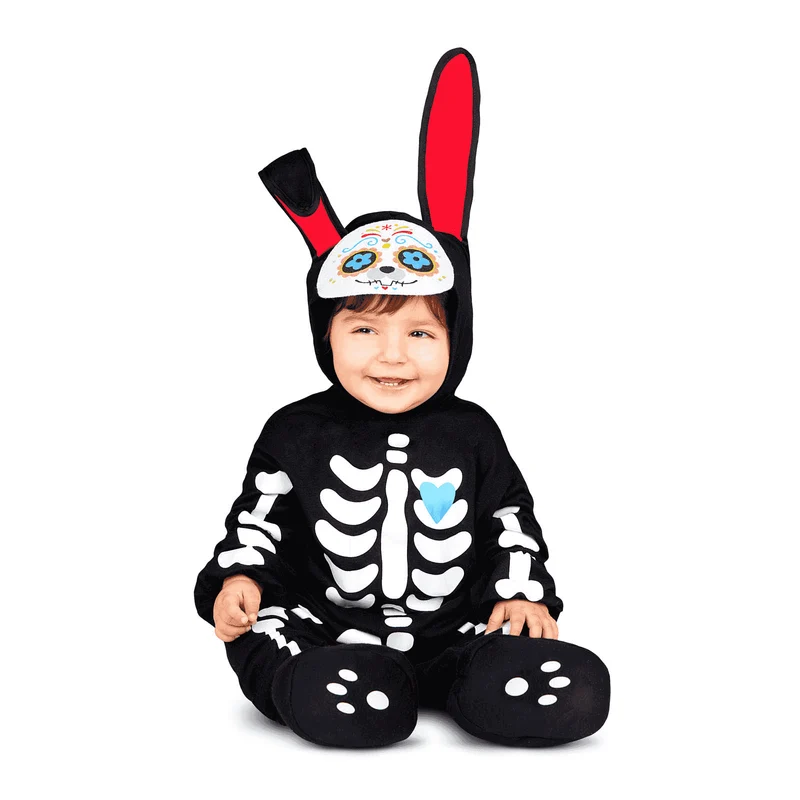 Disfraz de Conejito día de los muertos 12-24 meses bebé