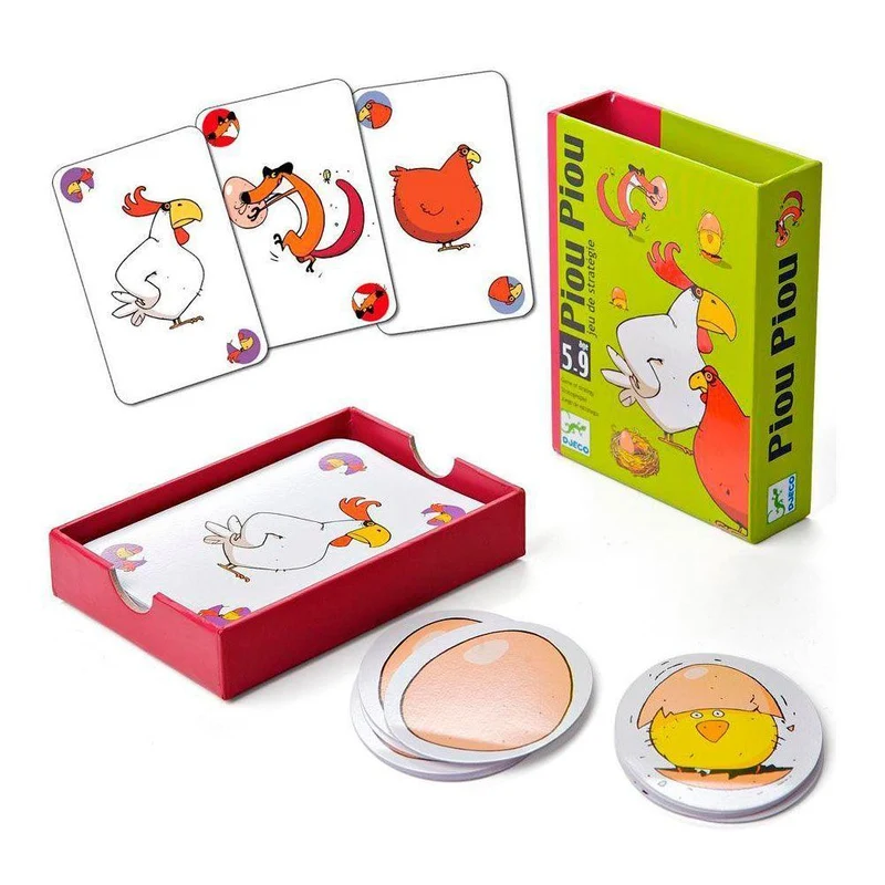 Piou Piou - Juego de mesa - Djeco - 2-5 jugadores - 5+ años - 10 min
