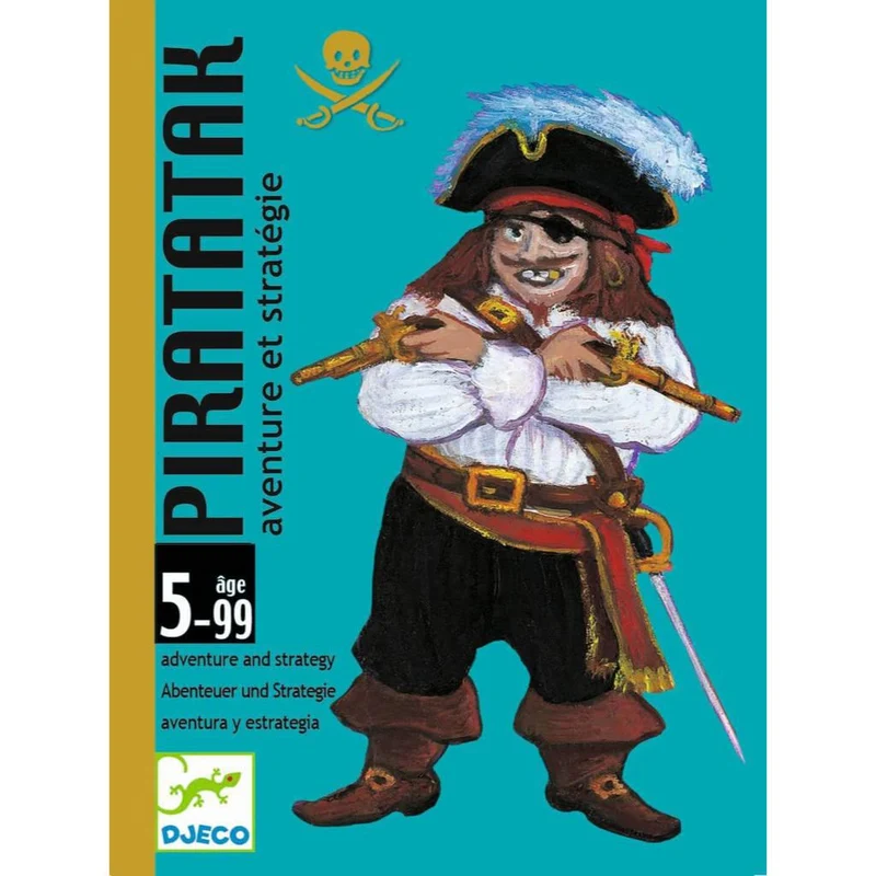 Piratatak - Juego de mesa - Djeco - 2-4 jugadores - 5+ años - 15 min