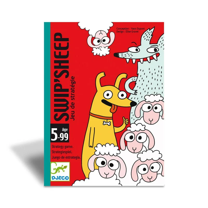 Swip’Sheep - Juego de mesa - Djeco - 3-5 jugadores - 5+ años - 10 min