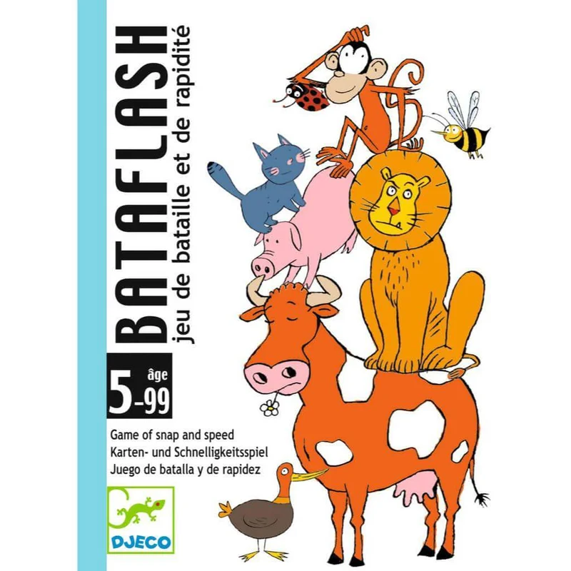 Bataflash - Juego de mesa - Djeco - 2-4 jugadores - 5+ años - 15 min