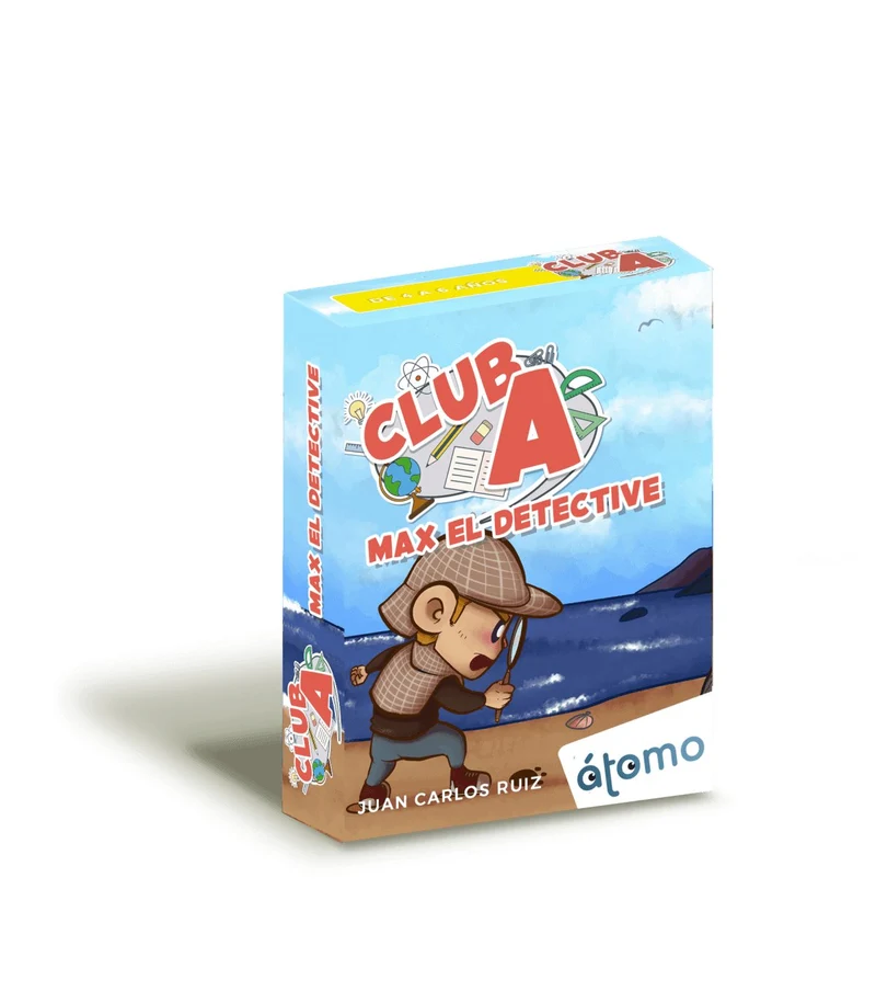 Club A, Max el Detective - Juego de mesa - Atomo - 1-3 jugadores - 4+ años - 10 min