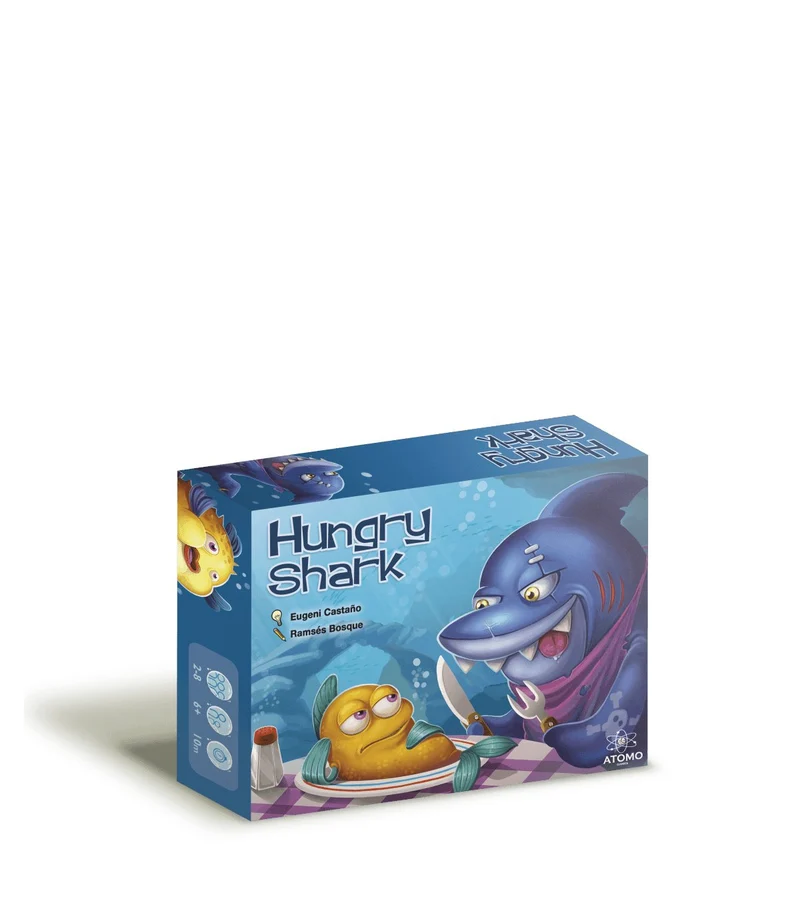 Hungry Shark - Juego de mesa - Atomo - 2-8 jugadores - 6+ años - 10 min