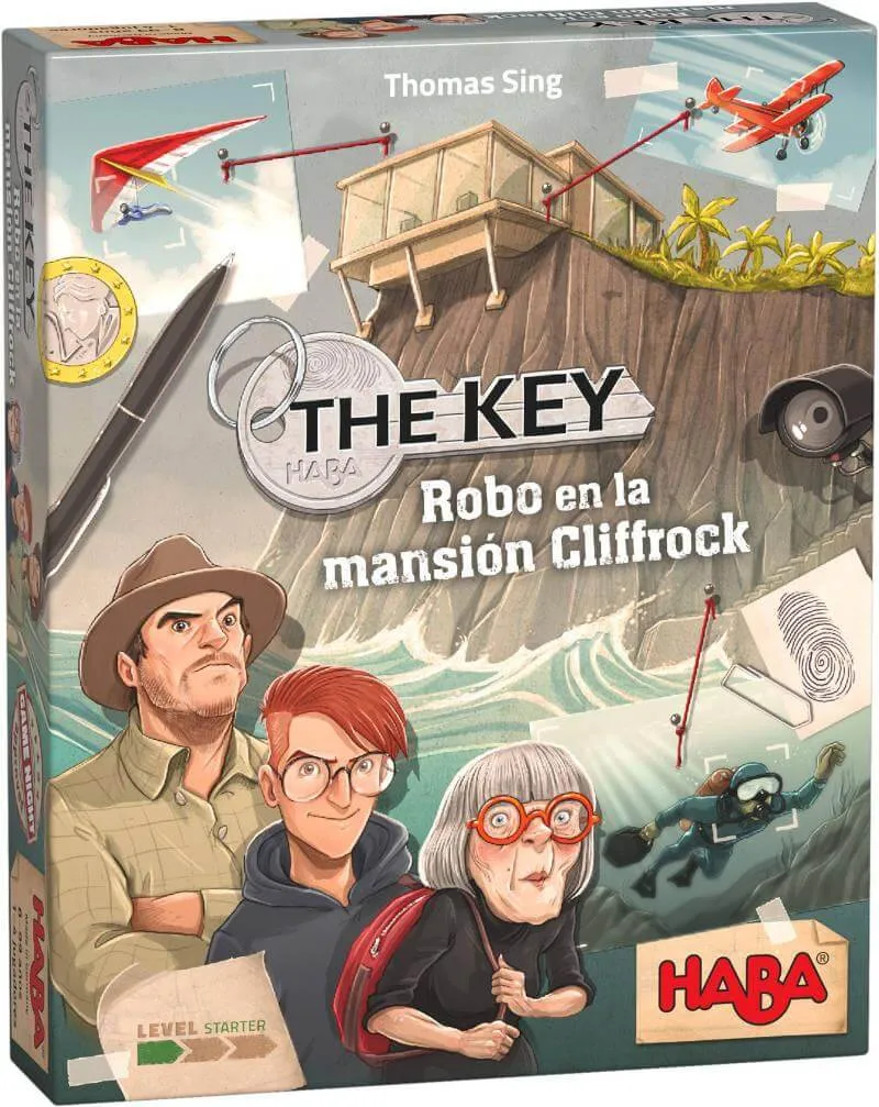 The Key – Robo en la mansión Cliffrock - Juego de mesa - Haba - 1-4 jugadores - 8+ años - 15-20 min