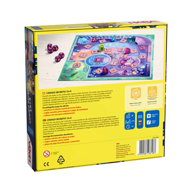 Código Secreto 13+4 - Juego de mesa - Haba - 2-4 jugadores - 8+ años - 15 min
