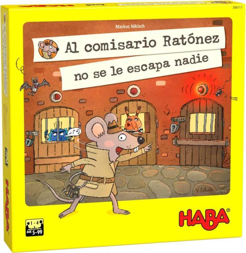 ¡Al comisario Ratónez no se le escapa nadie ! - Juego de mesa - Haba - 1-4 jugadores - 5+ años - 15 min