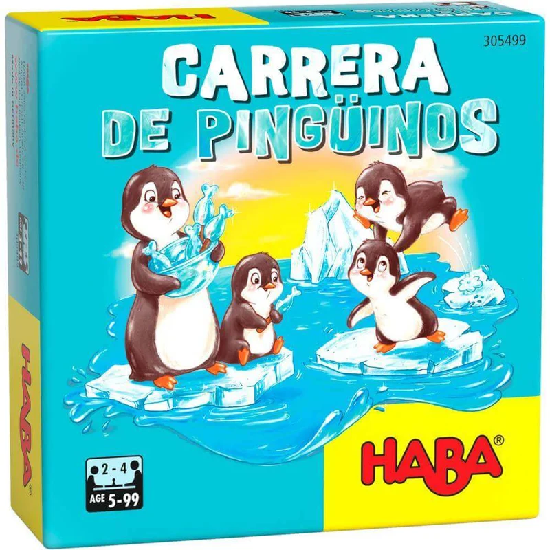 Carrera de Pingüinos - Juego de mesa - Haba - 2-4 jugadores - 5+ años - 10 min