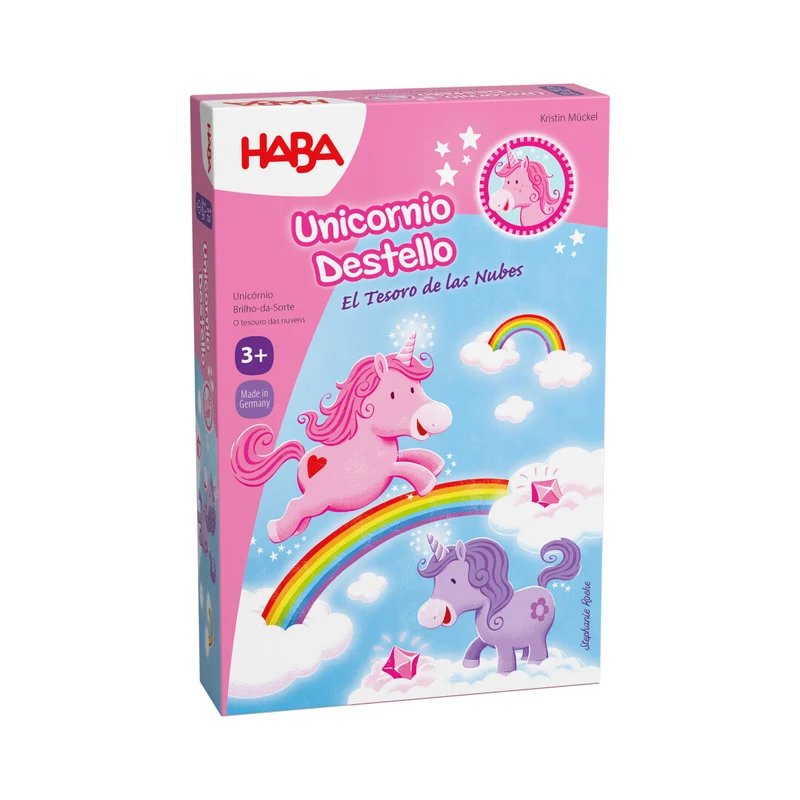Unicornio Destello: El tesoro de las nubes - Juego de mesa - Haba - 2-4 jugadores - 3+ años - 10 min