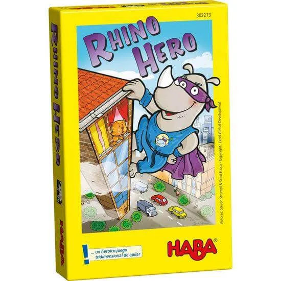 Rhino Hero - Juego de mesa - Haba - 2-5 jugadores - 5+ años - 5-15 min