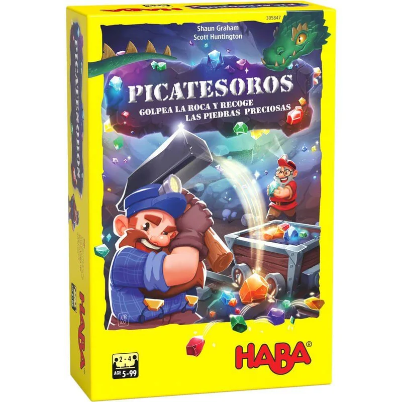 Picatesoros - Juego de mesa - Haba - 2-4 jugadores - 5+ años - 15 min