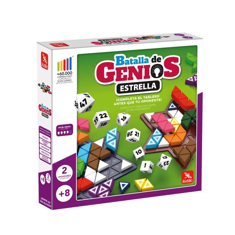 Batalla de Genios Estrella - Juego de mesa - Ludilo - 1-2 jugadores - 8+ años - 15 min