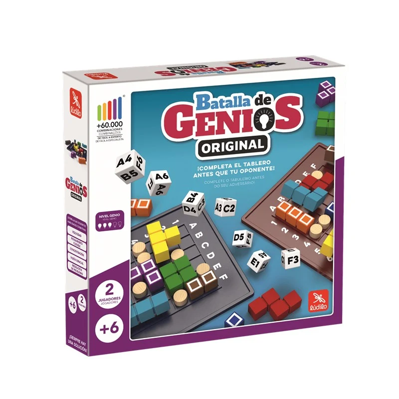 Batalla de Genios - Juego de mesa - Ludilo - 1-2 jugadores - 6+ años - 10 min
