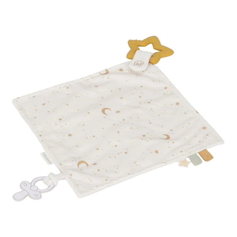 Doudou con mordedor Newborn Natural · Little Dutch