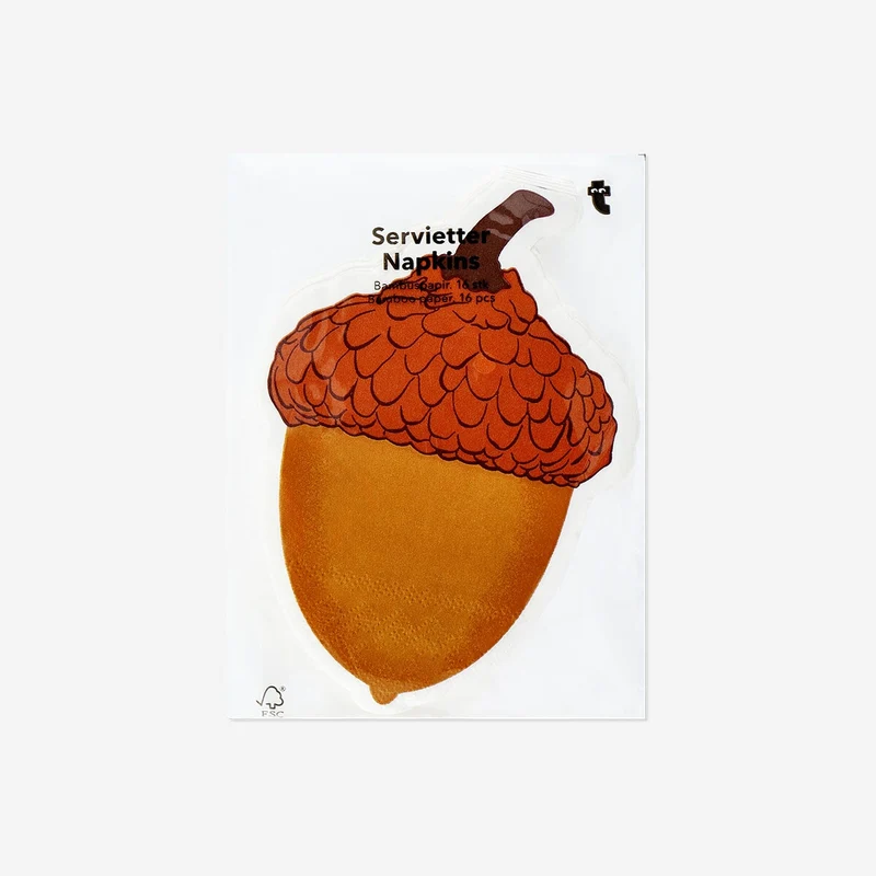 Acorn napkins - 16 pcs