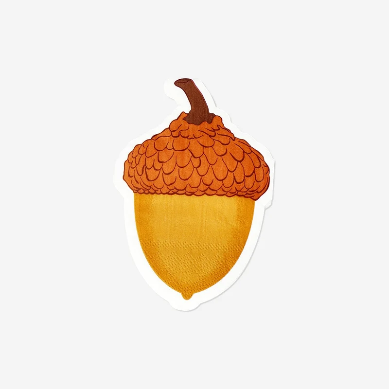Acorn napkins - 16 pcs