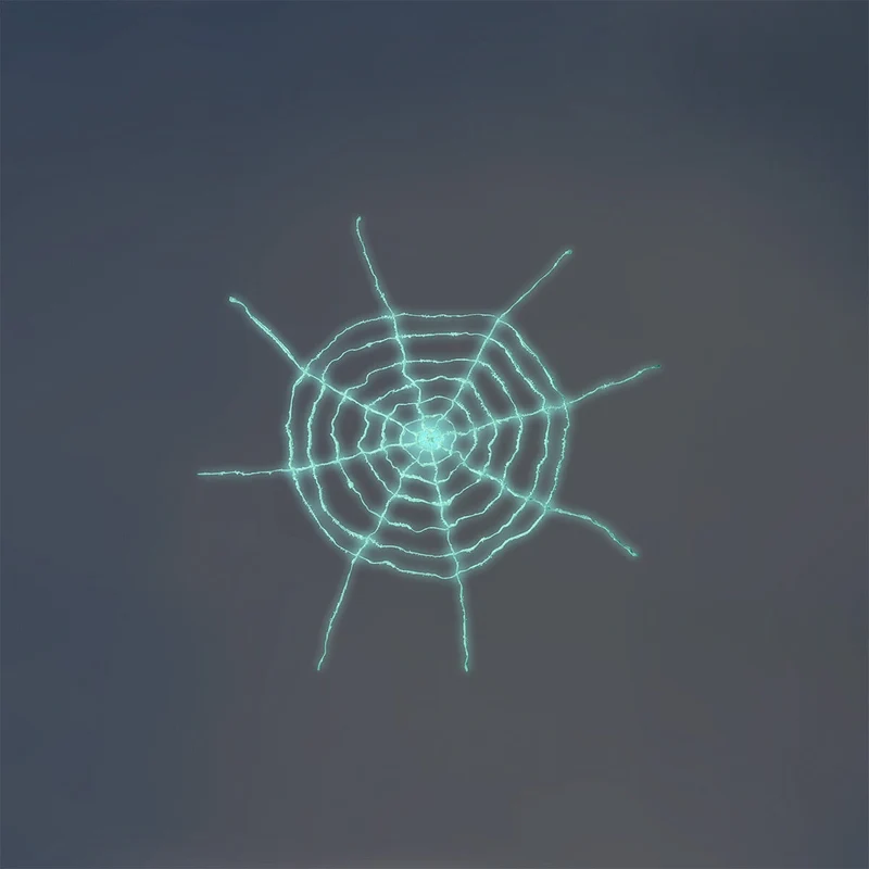 Glow in the dark cobweb