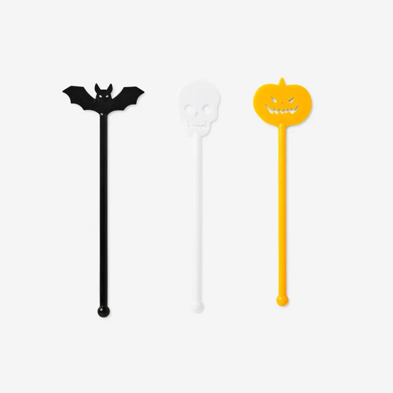 Halloween drink stirrers - 3 pcs