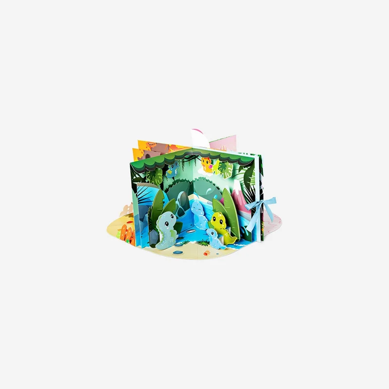 Play pop up book with landscapes