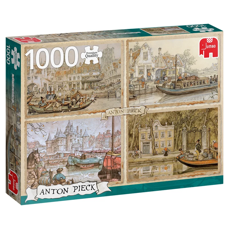 Premium Collection - Anton Pieck, Canal Boats (1000 pieces)