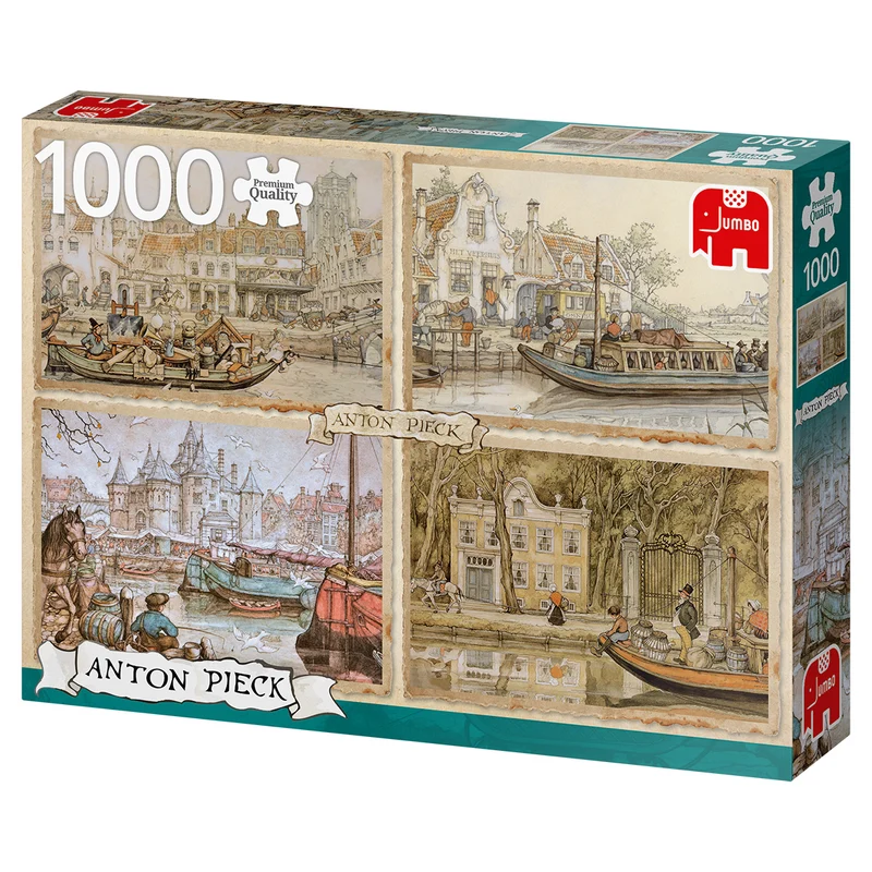 Premium Collection - Anton Pieck, Canal Boats (1000 pieces)