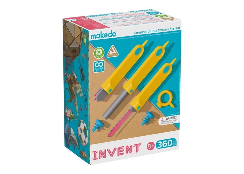 Invent Kit 360 piezas Makedo