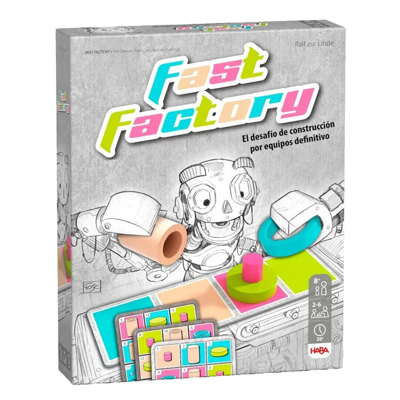 Fast Factory - Juego de mesa - Haba - 2-6 jugadores - 8+ años - 20 min