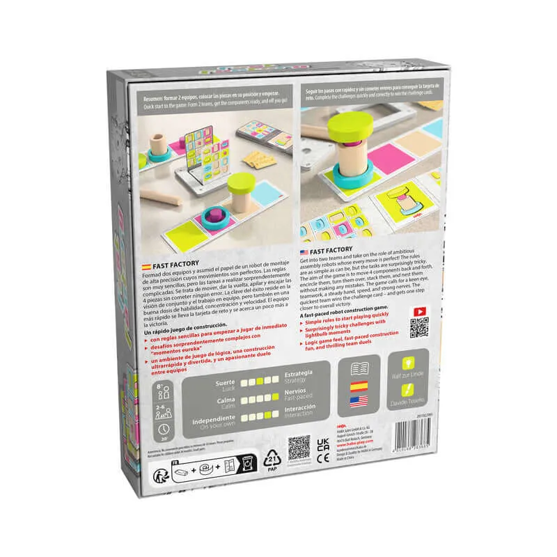 Fast Factory - Juego de mesa - Haba - 2-6 jugadores - 8+ años - 20 min