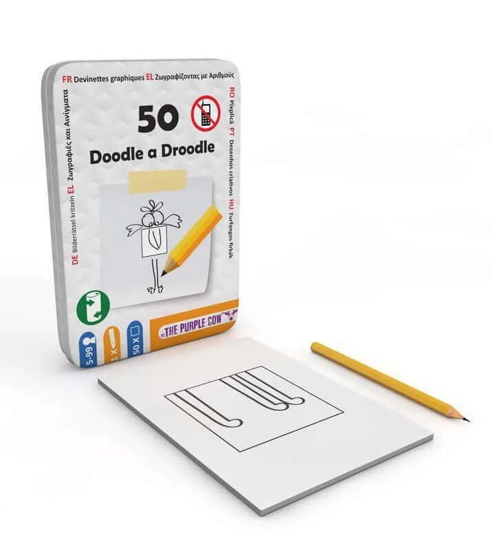 50 Garabatos - Juego de mesa - The Purple Cow - 2+ jugadores - 5+ años - 10 min