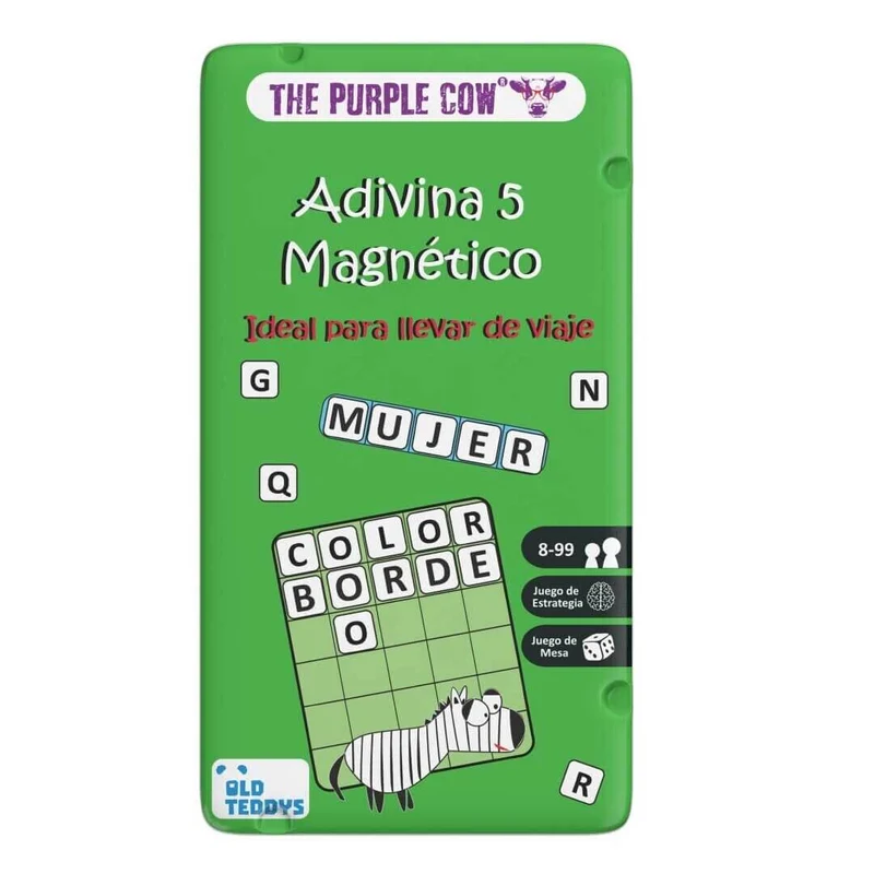 TO GO - Adivina 5 - Juego de mesa - The Purple Cow - 2 jugadores - 8+ años - 15 min