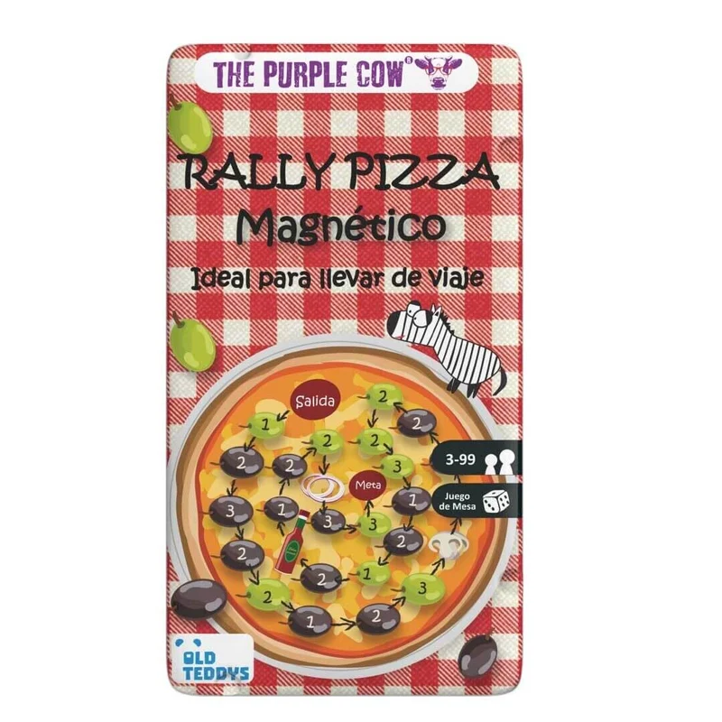 TO GO - Rally Pizza - Juego de mesa - The Purple Cow - 2 jugadores - 5+ años - 10 min