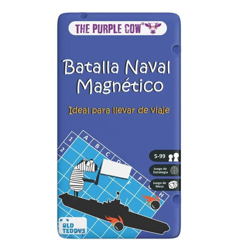 TO GO - Batalla Naval - Juego de mesa - The Purple Cow - 2 jugadores - 5+ años - 10-15 min
