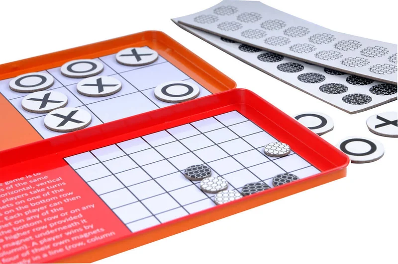 TO GO - Tic Tac Toe y 4 en Raya - Juego de mesa - The Purple Cow - 2 jugadores - 4+ años - 5-10 min