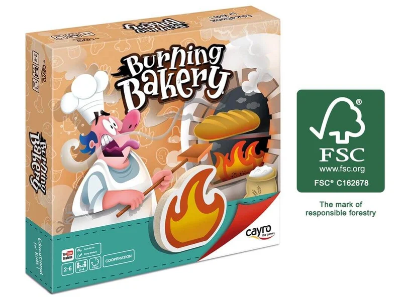 Burning Bakery - Juego de mesa - Cayro - 2-4 jugadores - 2+ años - 10 min