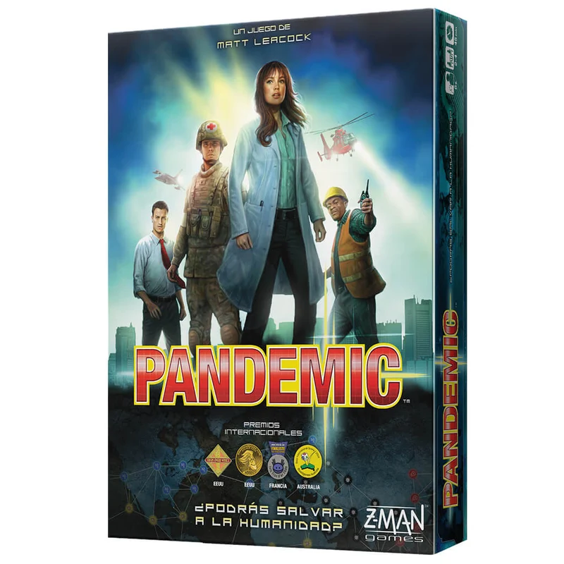 Pandemic - Juego de mesa - Z-Man Games - 2-4 jugadores - 8+ años - 45 min
