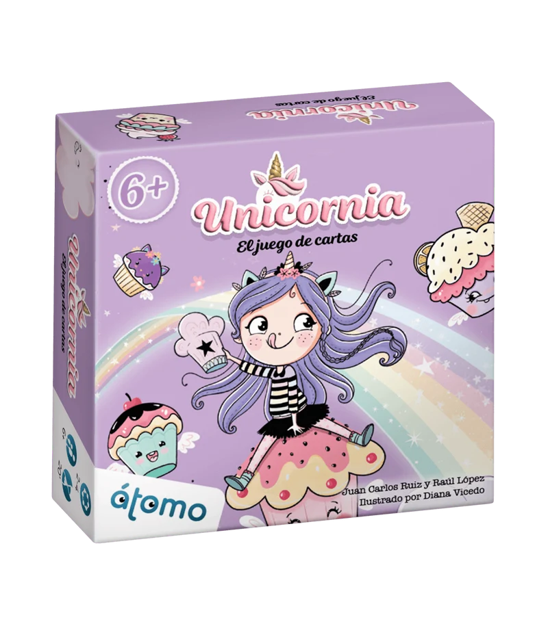 Unicornia Juego de Cartas - Juego de mesa - Atomo - 2-4 jugadores - 6+ años - 20 min