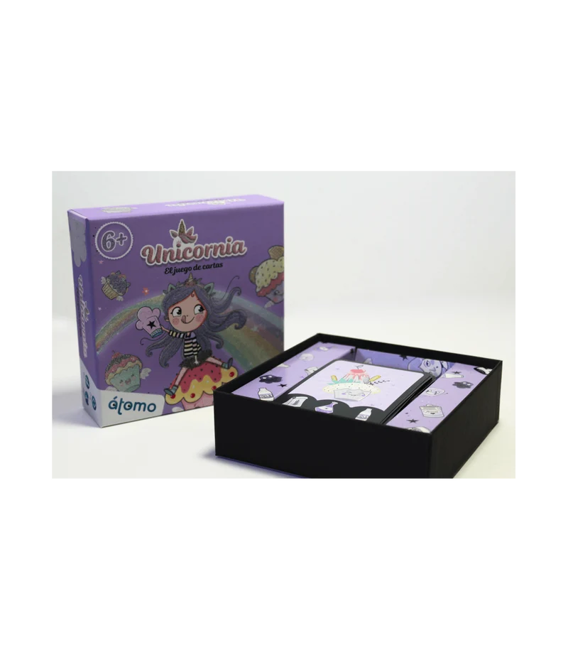 Unicornia Juego de Cartas - Juego de mesa - Atomo - 2-4 jugadores - 6+ años - 20 min