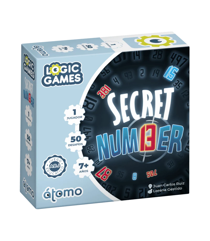 Secret Number - Juego de mesa - Atomo - 1 jugador - 7+ años - 10-20 min