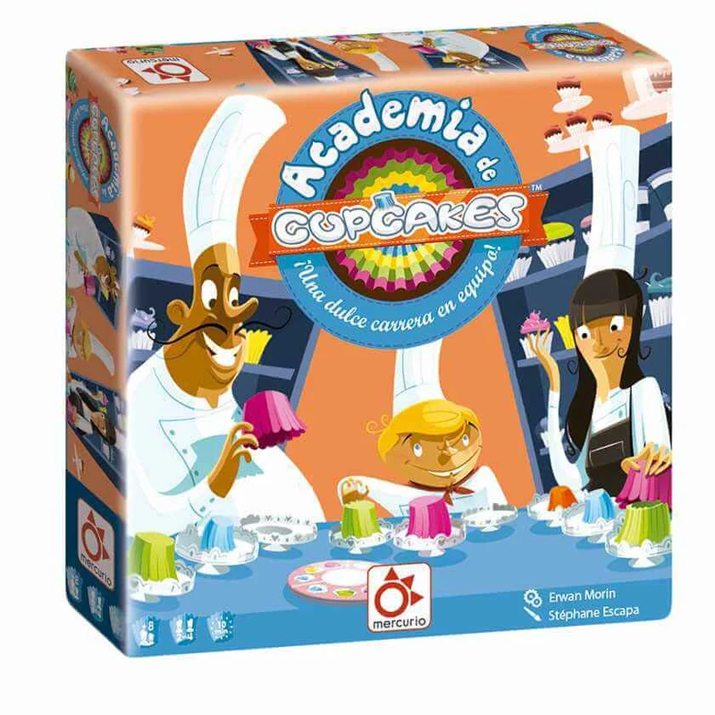 Academia de cupcakes - Juego de mesa - Mercurio - 2-4 jugadores - 8+ años - 7 min