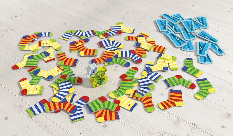 El Monstruo de los Calcetines - Juego de mesa - Haba - 2-5 jugadores - 4+ años - 10 min