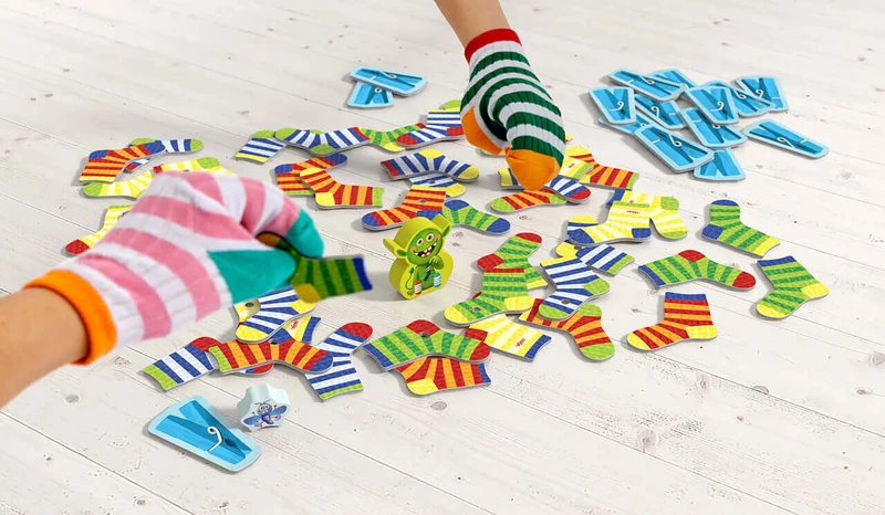 El Monstruo de los Calcetines - Juego de mesa - Haba - 2-5 jugadores - 4+ años - 10 min