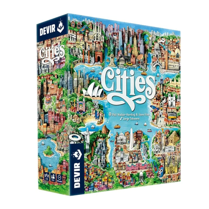 Cities - Juego de mesa - Devir - 2-4 jugadores - 10+ años - 35 min