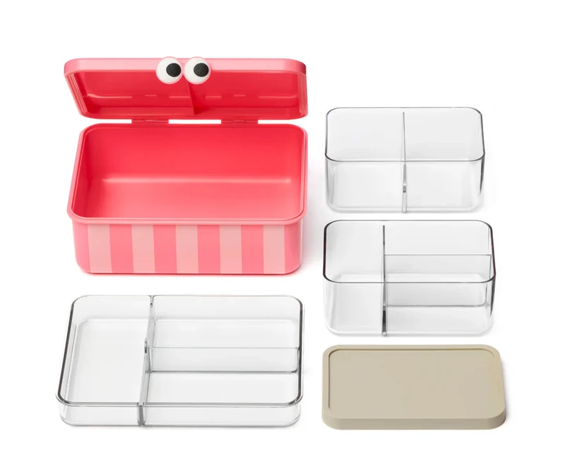 Caja de Almuerzo con 3 Bandejas Pink · Noui Noui