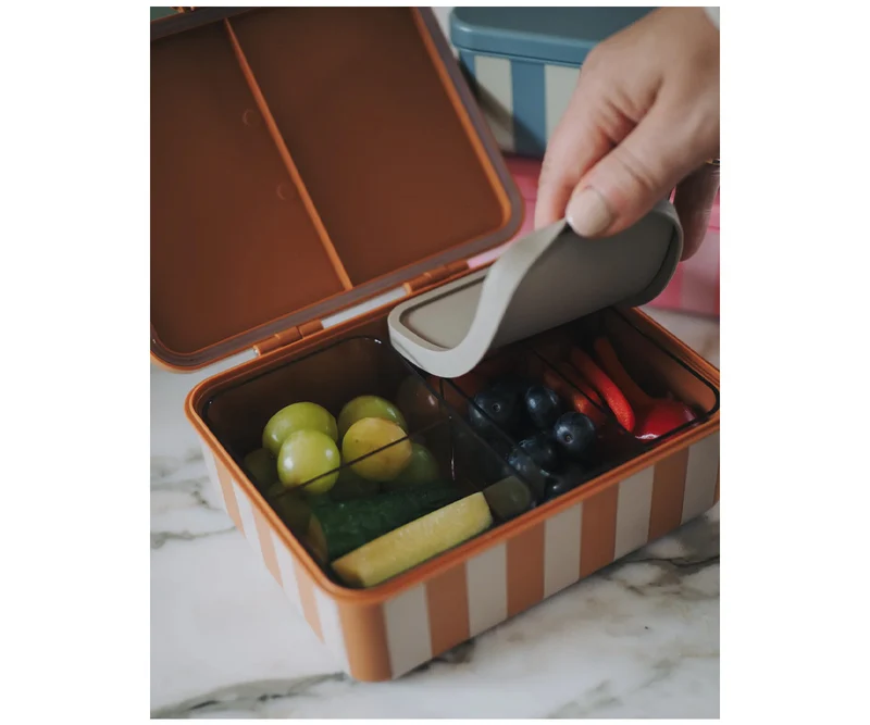 Caja de Almuerzo con 3 Bandejas Mustard · Noui Noui