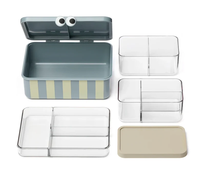 Caja de Almuerzo con 3 Bandejas Blue · Noui Noui