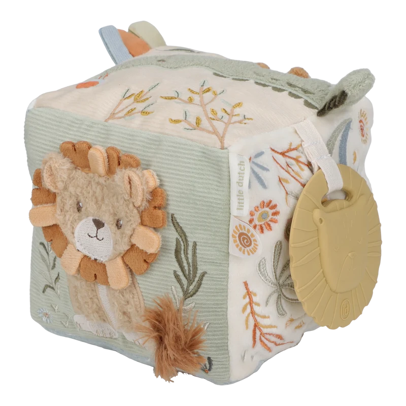 Cubo Blandito de Actividades Safari Friends · Little Dutch