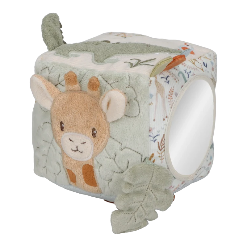 Cubo Blandito de Actividades Safari Friends · Little Dutch