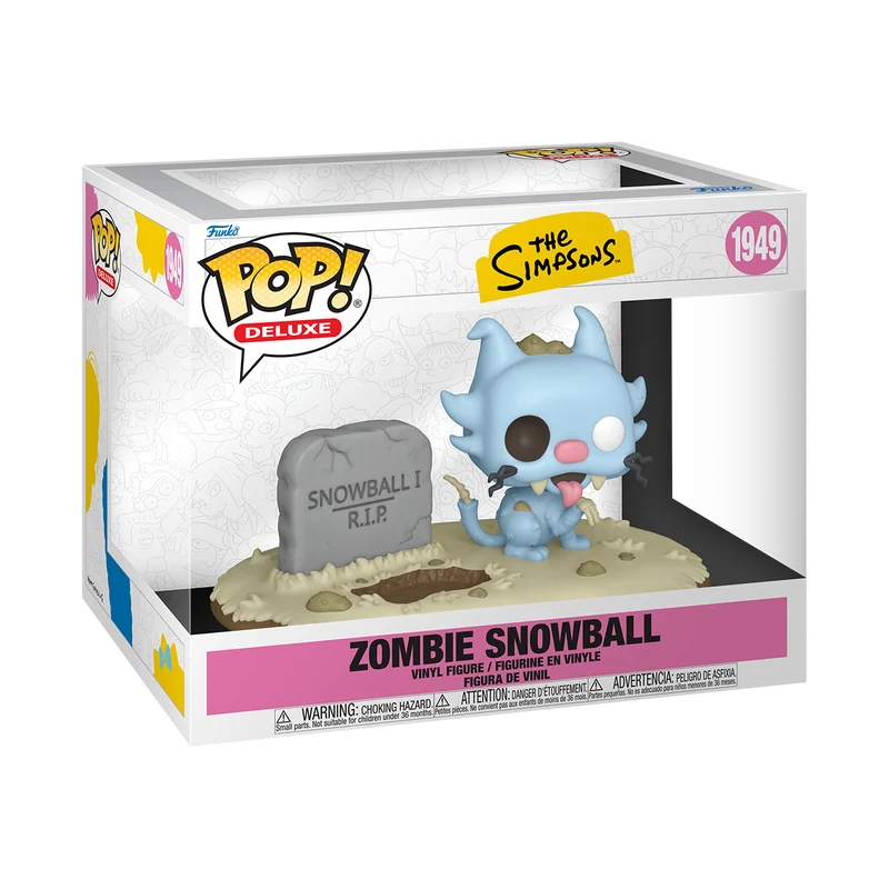 Funko Pop Deluxe: Simpsons Simpsons casita del Horror- Bola de nieve Zombie