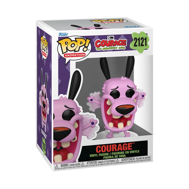 Funko Pop Animation: Coraje el perro cobarde - Coraje asustado